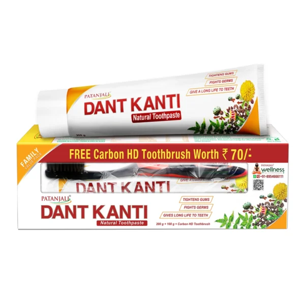 Dant Kanti Natural Toothpaste -300 G+ Brush Rs70/- - Image 2