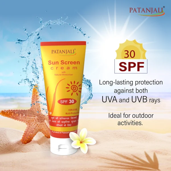 Patanjali Sun Screen Cream 50g. - Image 2