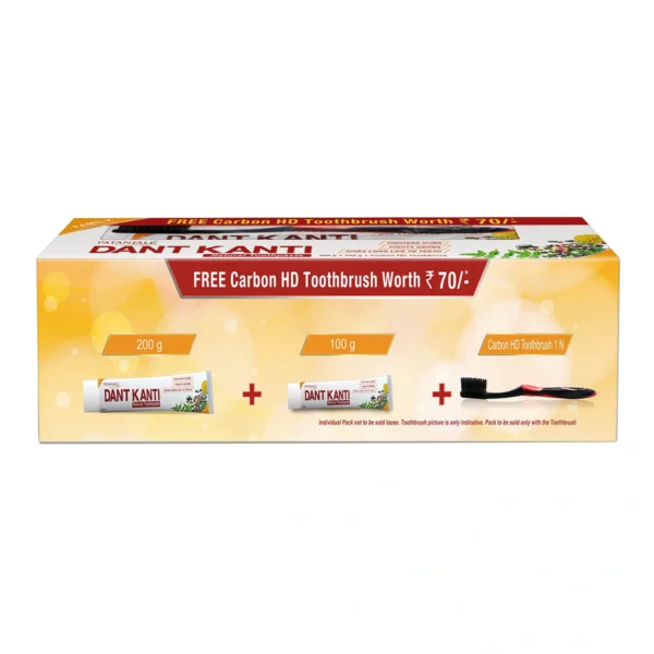 Dant Kanti Natural Toothpaste -300 G+ Brush Rs70/- - Image 3