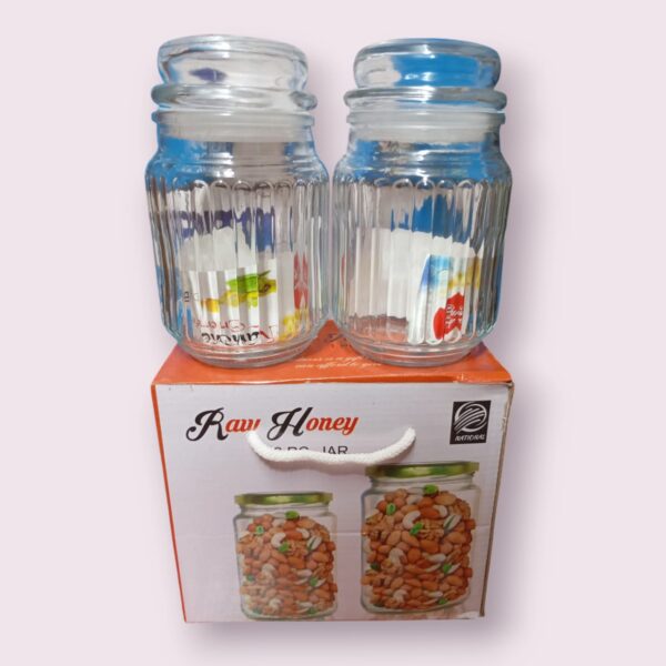 Raw Honey 500ml Glass Oil Container – Set of 2