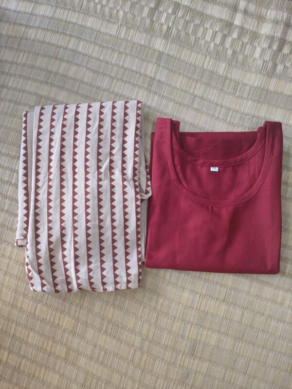 Cotton kurti with sharg SIZE42 - Image 3