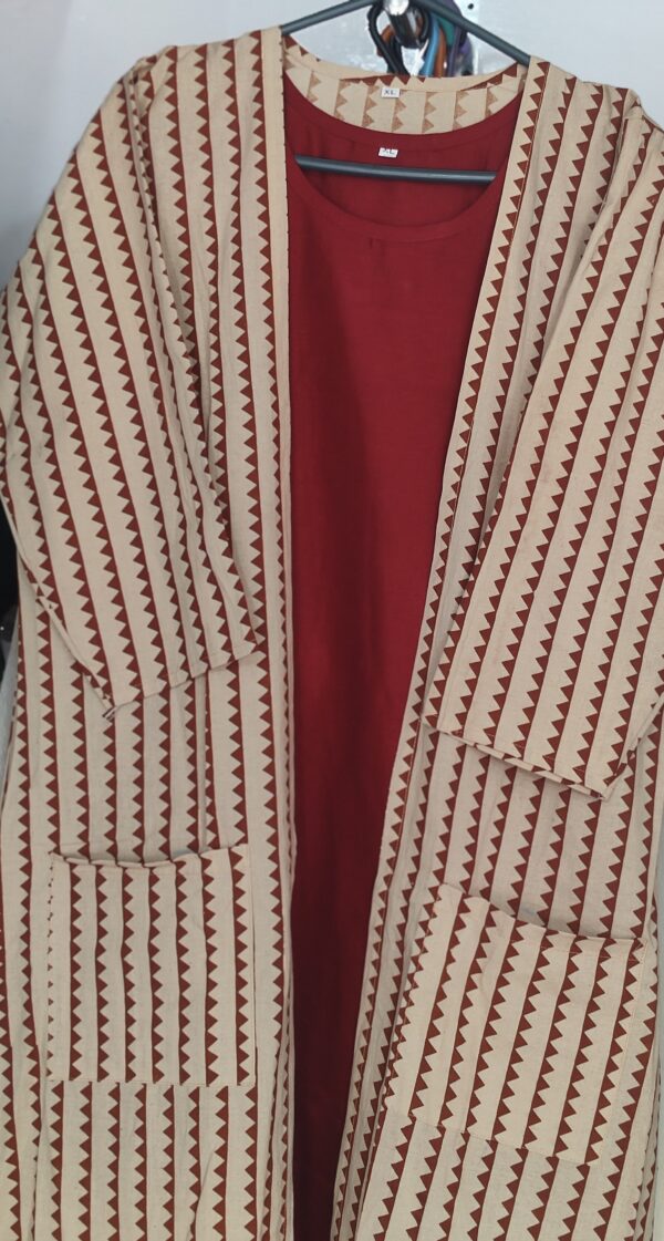 Cotton kurti with sharg SIZE42