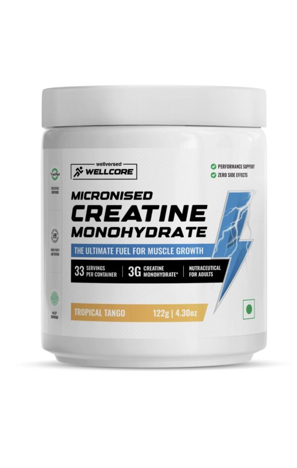 Wellcore - Pure Micronised Creatine Monohydrate (122g, 33 Servings) Tropical Tango
