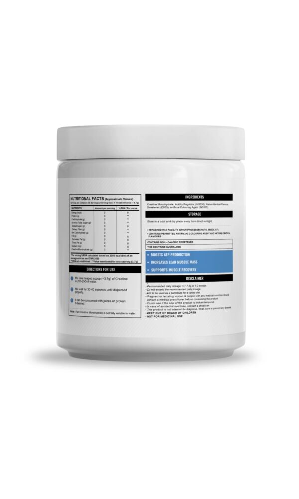 Wellcore - Pure Micronised Creatine Monohydrate (122g, 33 Servings) Tropical Tango - Image 2
