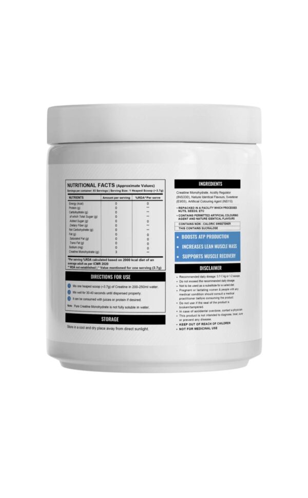 Wellcore - Pure Micronised Creatine Monohydrate (307g, 83Servings) Tropical Tango - Image 2