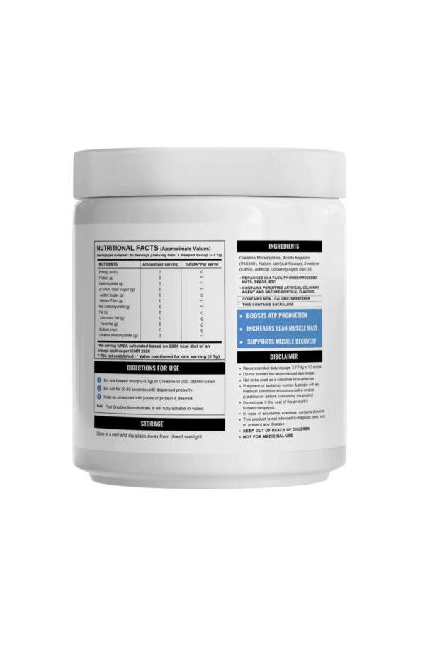 Wellcore - Pure Micronised Creatine Monohydrate (307g, 83 Servings) Fruit Fusion - Image 2