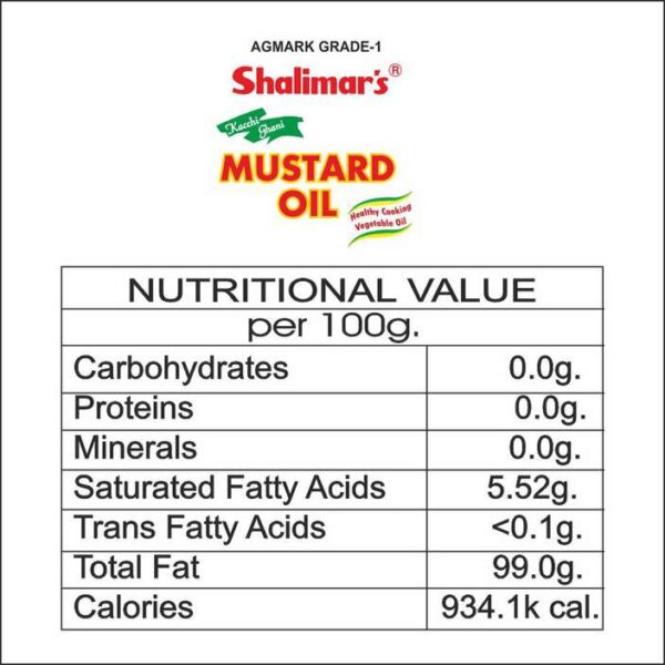Shalimar mustard oil 1lts 12 pcs. - Image 4