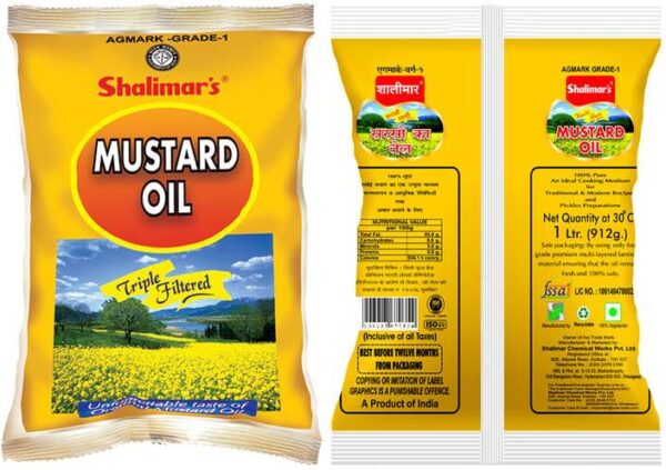 Shalimar mustard oil 1lts 12 pcs.